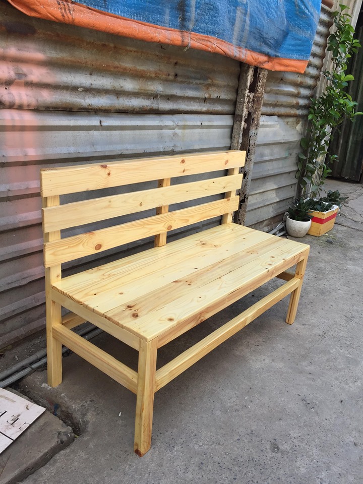 Ghế băng pallet Ghế băng pallet