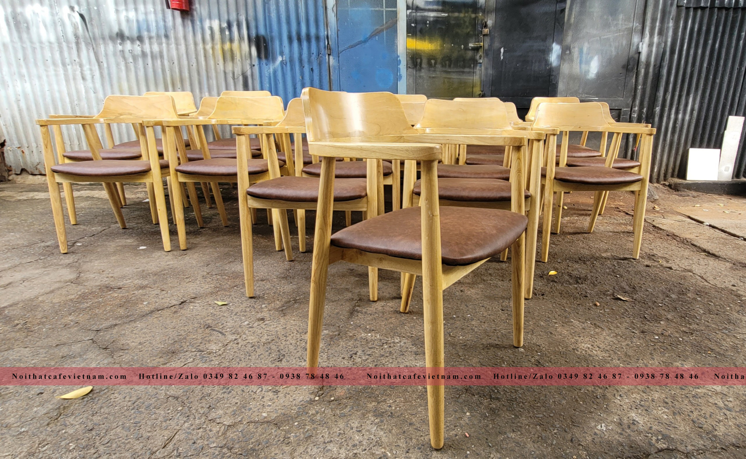 Ghế gỗ Hiroshima lưng cao Ghế gỗ Hiroshima lưng cao