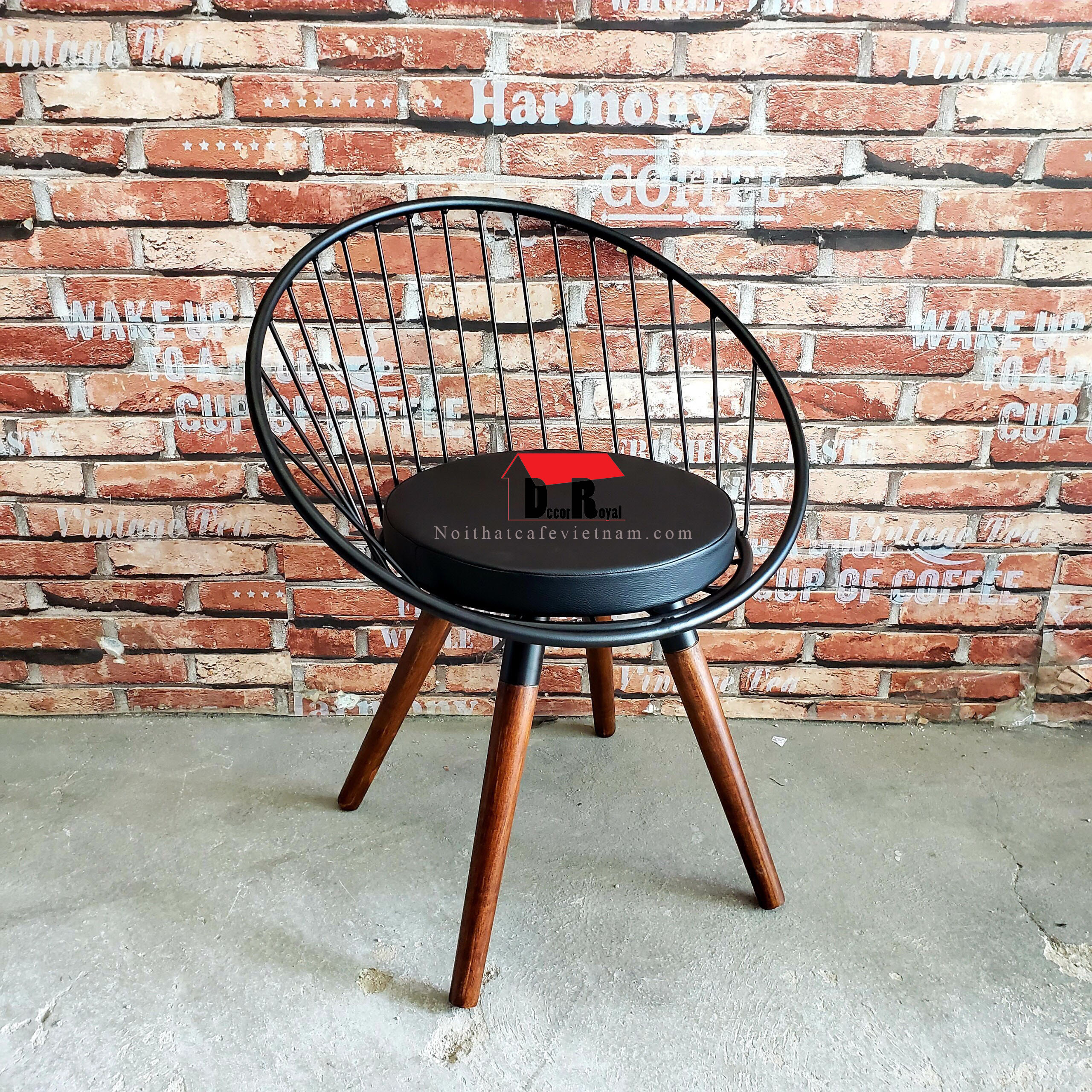 Ghế sắt nón cafe Ghế sắt nón cafe